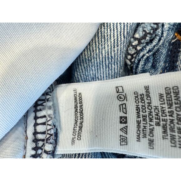 WE THE FREE JEANS Straight Leg, Distressed, Embroidered Sz 27 - Picture 8 of 10